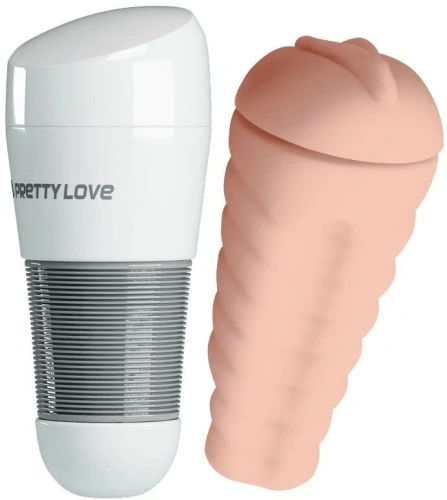 LyBaile Pretty Love Kitty Super Stroker мастурбатор вагина, 20.5х8.4 см (телесный)